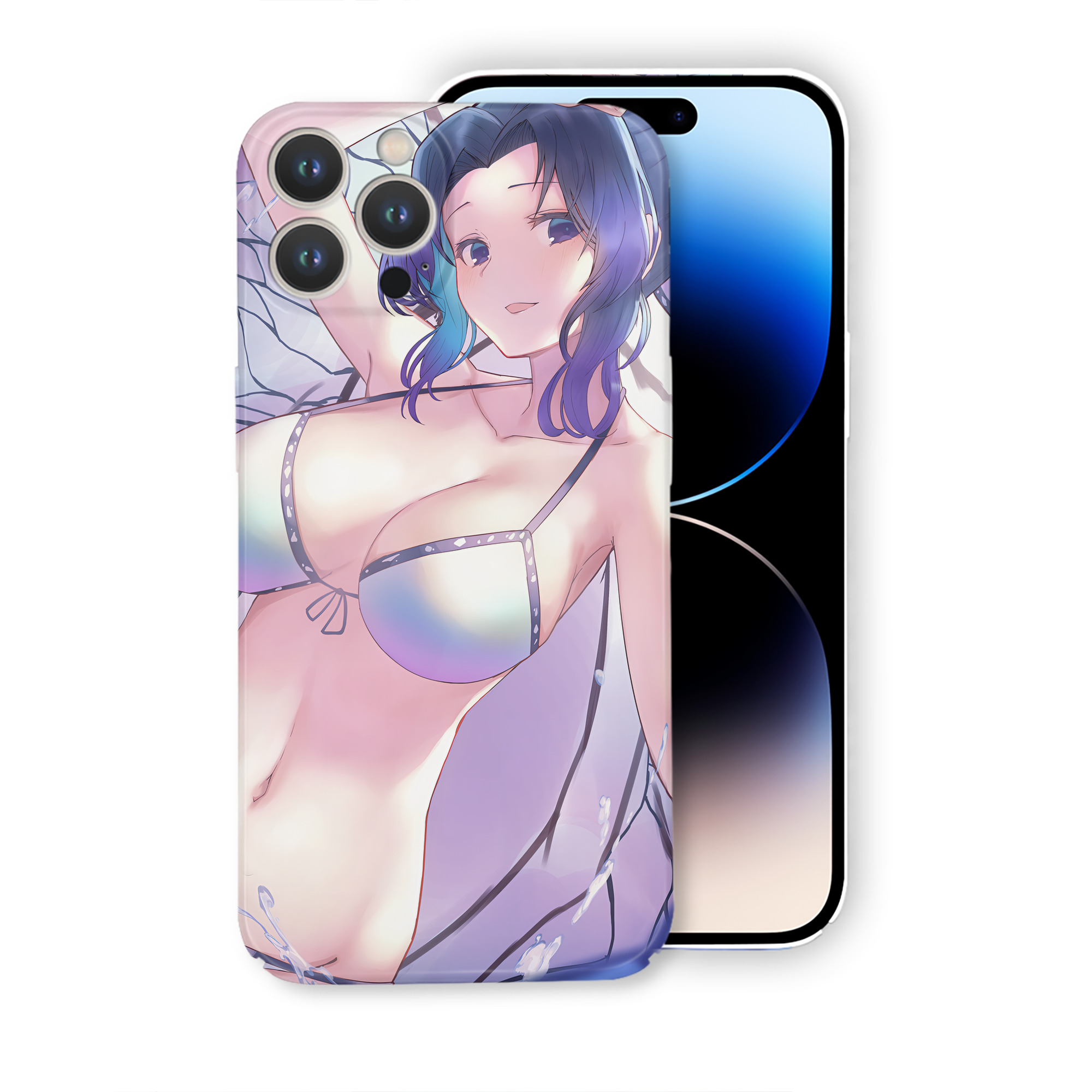 （画像用） 鬼滅の刃（きめつのやいば）蟲柱-胡蝶 しのぶ／こちょう しのぶ Kochou Shinobu 【iPhone 14シリーズ対応】ハードケース